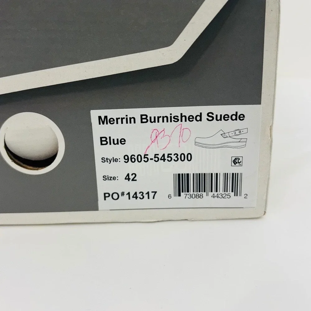 New Dansko Merrin Blue Slingback Mule Comfort Shoes Women's Size 42 | 11.5 - Picture 9 of 10